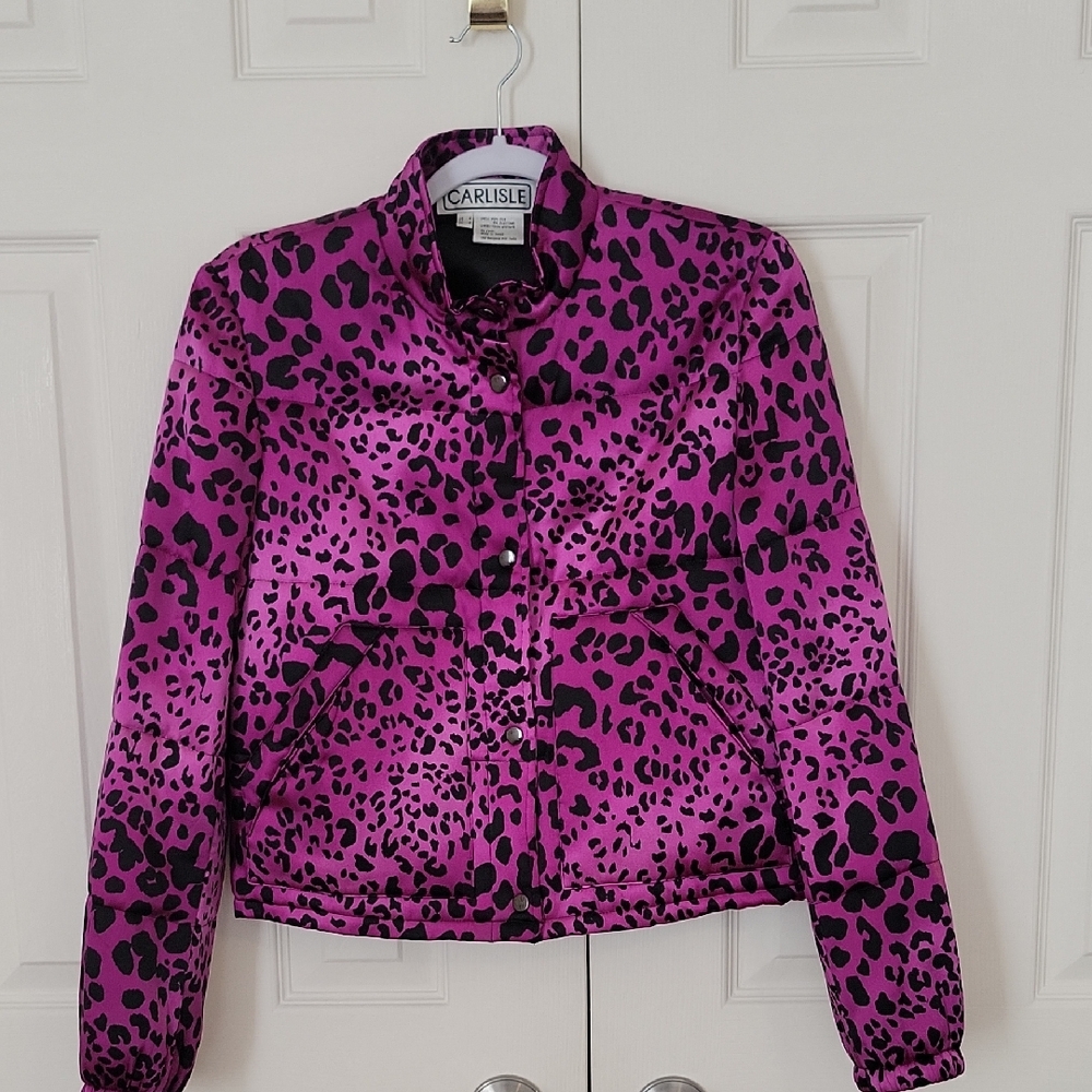 Carlisle Vibrant Purple Animal Print Jacket